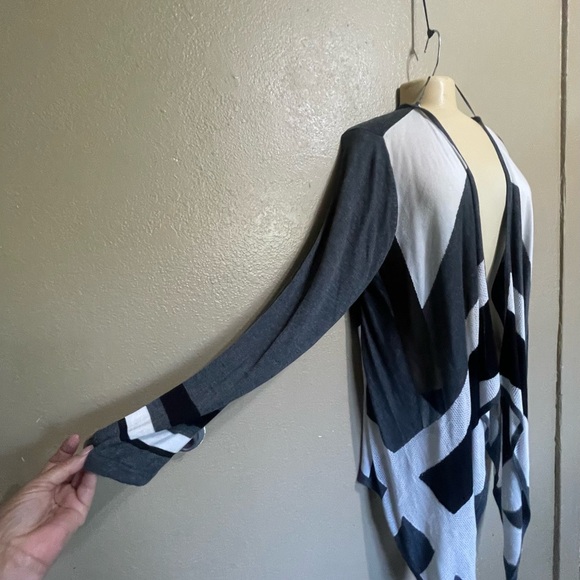 INC International Concepts Black and White Cardigan good condition - Picture 1 of 9